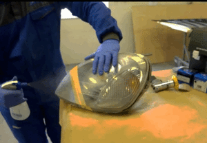 Norton headlight repair